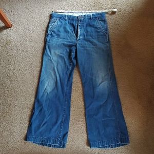 Levi's Blue Flare Wide Leg Jeans